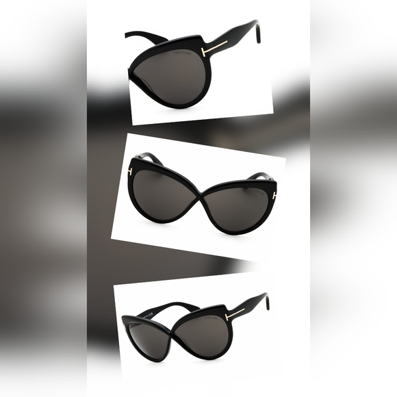 NWT, Tom Ford FT1196, Elegant Black Sunglasses, Size65X05X140. - Picture 4 of 4
